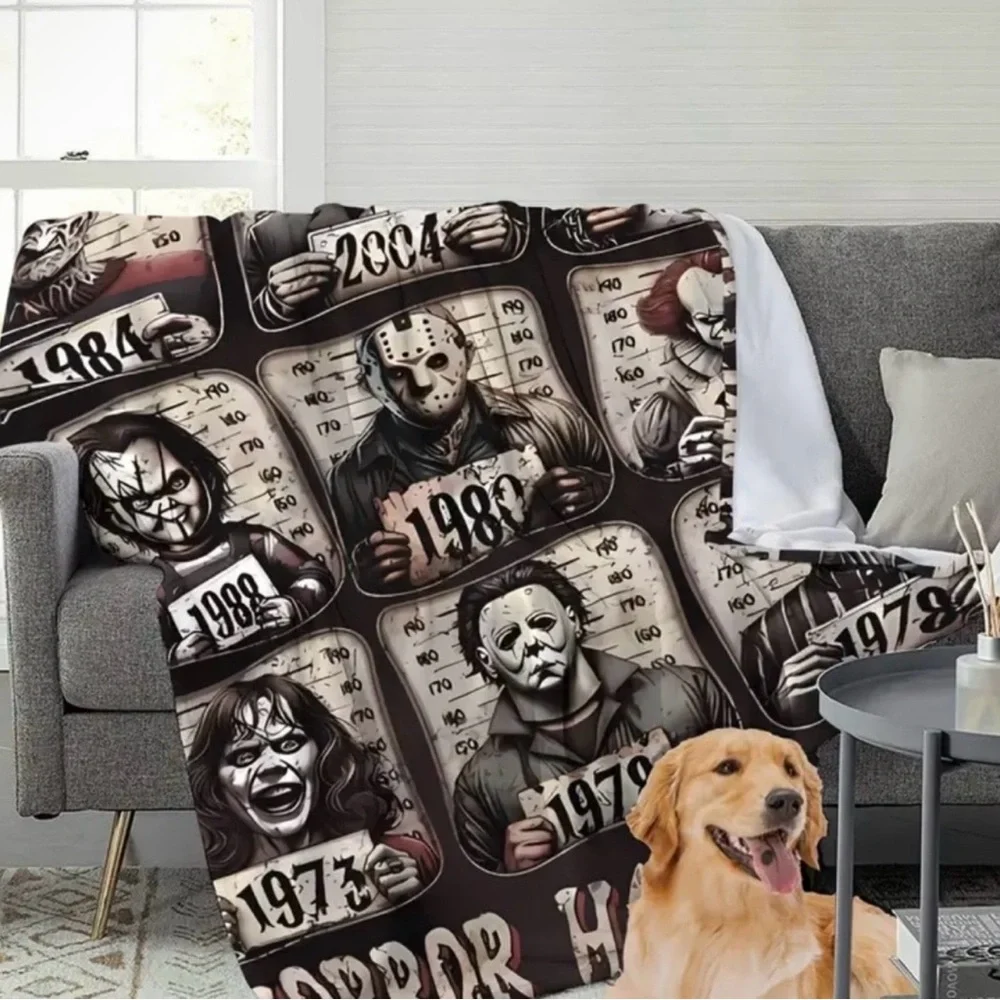 Brand New Horror Icons Halloween Fleece Blanket
